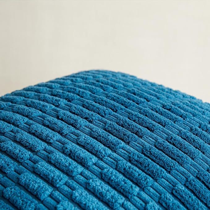 Fancy Homi 4 Packs Teal Big Decorative Throw Pillow Covers 24x24 Inch - Image 5