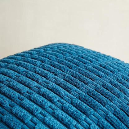 Fancy Homi 4 Packs Teal Big Decorative Throw Pillow Covers 24x24 Inch - Image 5
