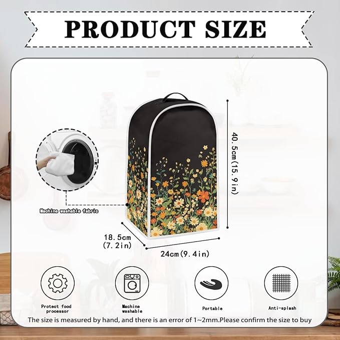 Food Processor Cover, Blender Covers, Kitchen Appliance Accessories, Pretty - Image 6
