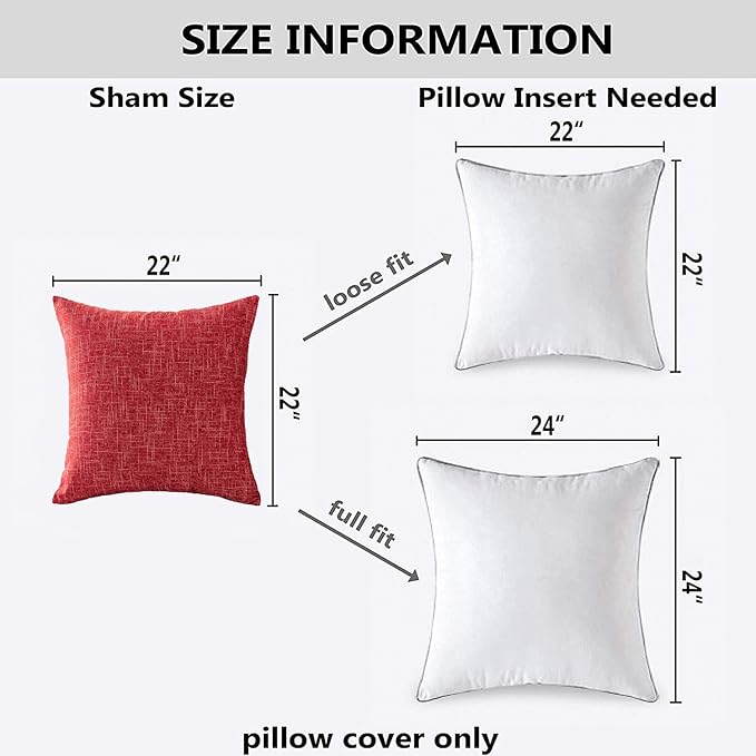 Kevin Textile Star Faux Linen Decorative Throw Pillow Covers Cushion Cover - Image 6