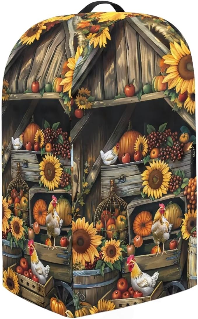 Sunflowers Wooden Shelves Blender Cover - Image 4