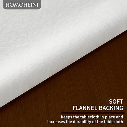 Rectangle Table Cloth, 100% Waterproof Tablecloth Oil Proof Spill Proof Vinyl - Image 5