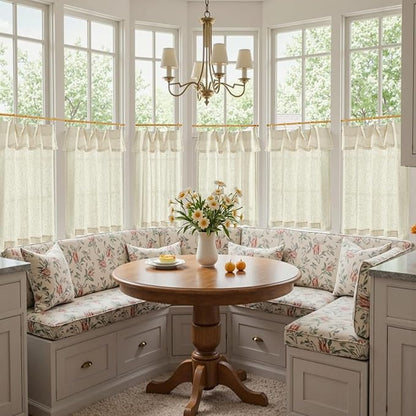 jinchan Linen Tier Curtains - Image 4