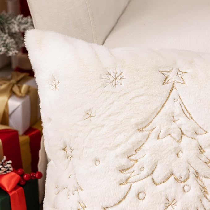 Christmas Embroidered Throw Pillow Cover - Image 7