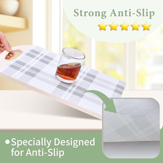 Drawer and Shelf Liner for Kitchen Cabinet: 12 in X 30 Ft Non Slip Waterproof - Image 2