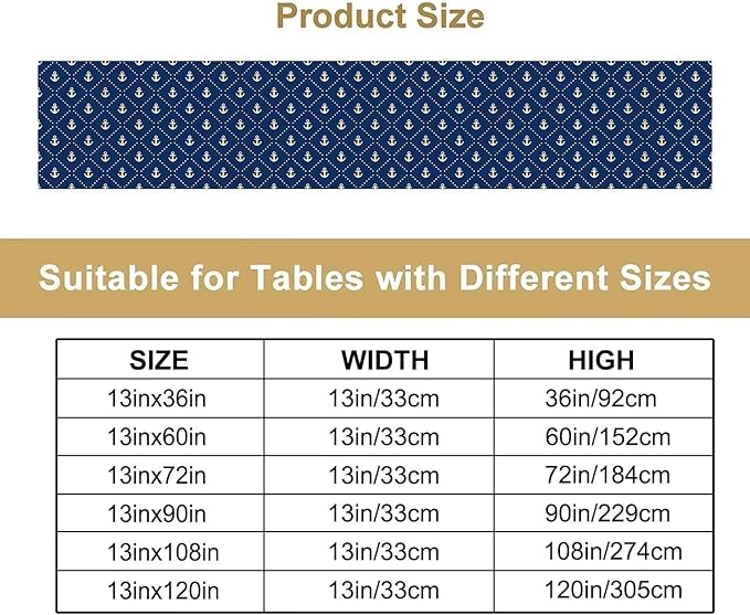 Nautical Anchor Table Runner - Image 4