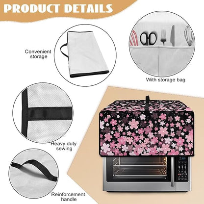 Waterproof Toaster Oven Cover Cherry Blossom Print Dust-Proof Microwave Oven - Image 6