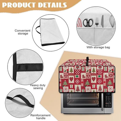 Christmas Decor Air Fryer Toaster Oven Dust Cover Washable Convection Oven - Image 5