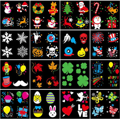Halloween Christmas Projector Lights, Led Holiday Projector Light with 16pc Slides Patterns IP65 Waterproof Outdoor Indoor for Xmas Birthday Party