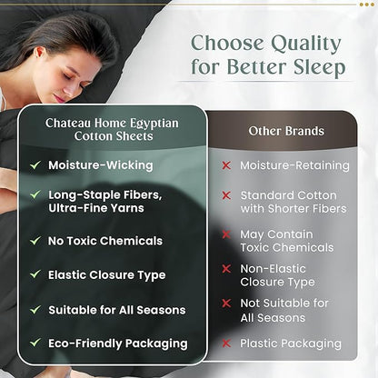 100% Cotton Sheets King Size Sheets Set - Image 7