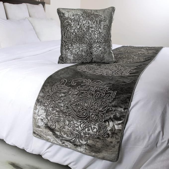 The HomeCentric Decorative Designer Handmade Bed Runner Without Pillow Cover - Image 4