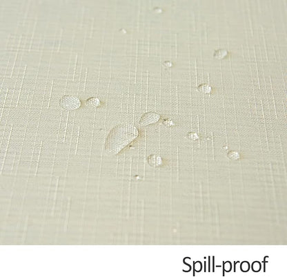 maxmill Slubby Texture Tablecloth Water Resistance Antiwrinkle Spillproof Soft - Image 5