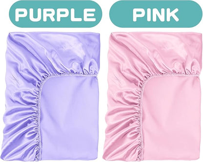 2 Pack Satin Soft Crib Sheet for Baby - Image 4