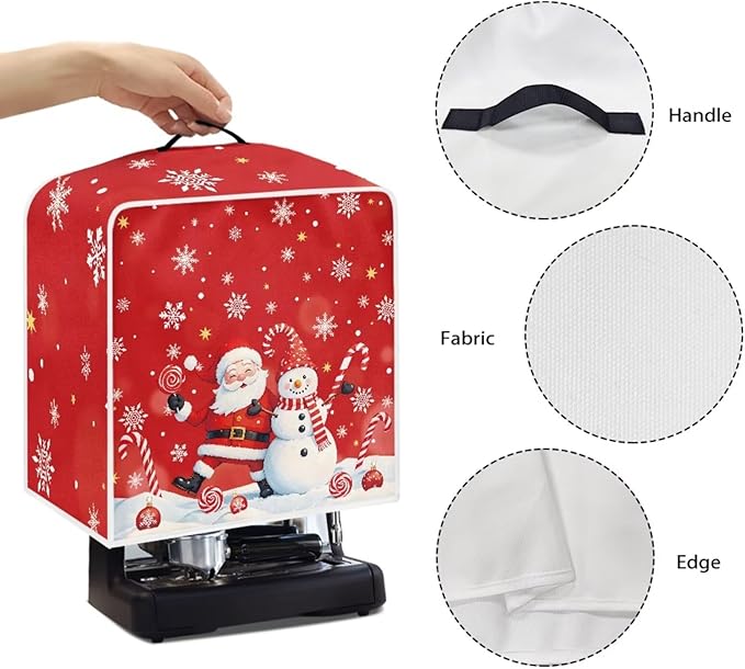 Cute Christmas Coffee Maker Cover - Image 5