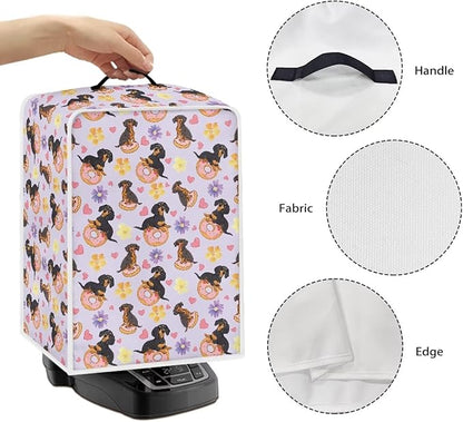 Mumeson Cute Dachshund Coffee Maker Cover, Dust Resistant Washable Covers - Image 5