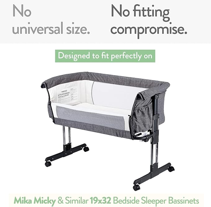 Joey + Joan Bassinet Fitted Sheets 19" x 32" - Image 2
