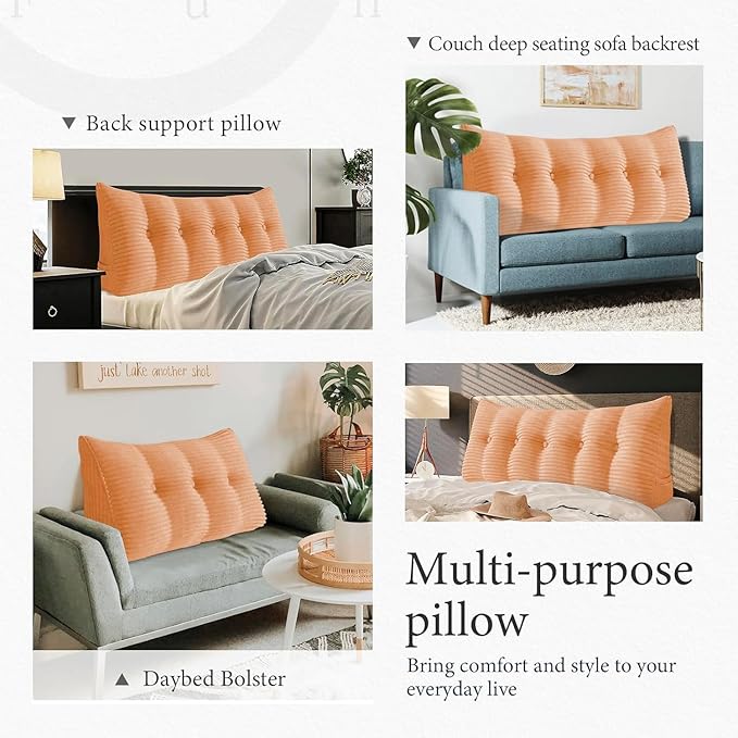 Wedge Headboard Pillow Dorm Room Reading Pillow Back Support - Image 4