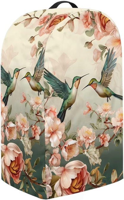 Vintage Flower Hummingbird Print Kitchen Blender Dust Cover - Image 4