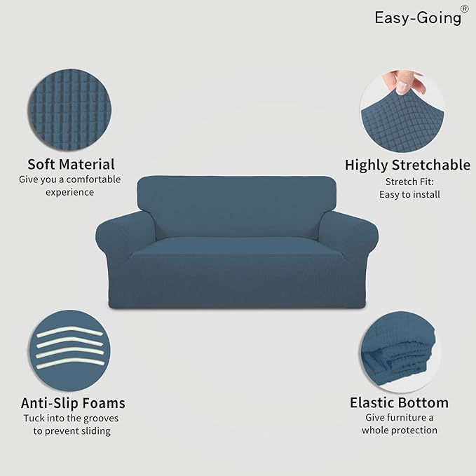 Easy-Going Stretch Oversized Loveseat Slipcover 1-Piece Sofa Cover Furniture - Image 3