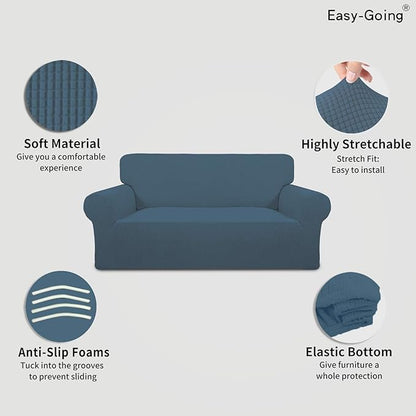 Easy-Going Stretch Oversized Loveseat Slipcover 1-Piece Sofa Cover Furniture - Image 3