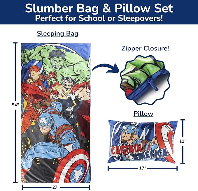 Jay Franco Kids Slumber Bag and Pillow - Image 2