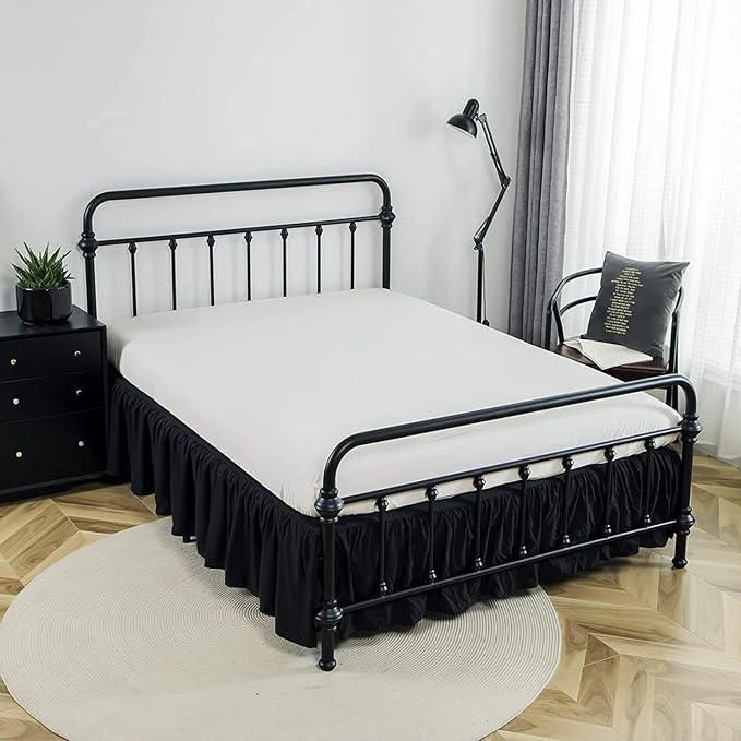 Bed Skirt Queen Size Ruffled Bed Skirt - Image 5
