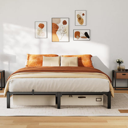 garveehome 10 inch full bed frame, heavy duty, main product view