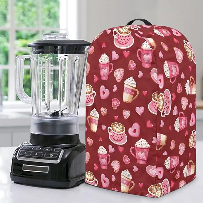 Red Blender Cover Dust Proof Small Appliance Cover Foldable Dust Cover Kitchen by Unknown
