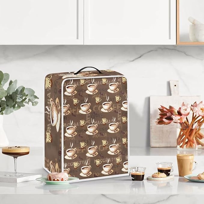 Coffee Maker Cover Dust Cover Washable Dustproof Kitchen Appliance Covers - Image 3