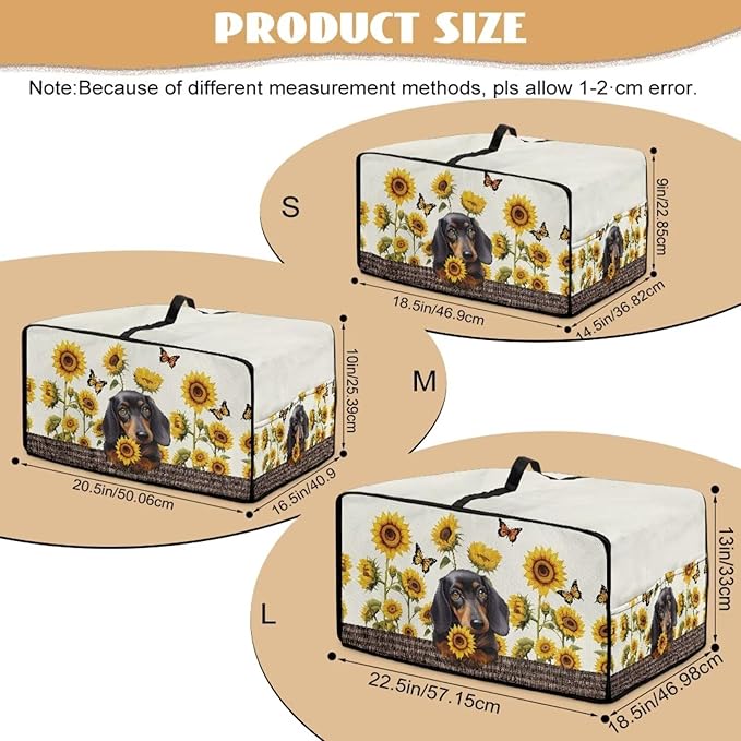 Dachshund Dog Sunflower Butterfly Print Microwave Oven Dust Cover Dustproof - Image 7