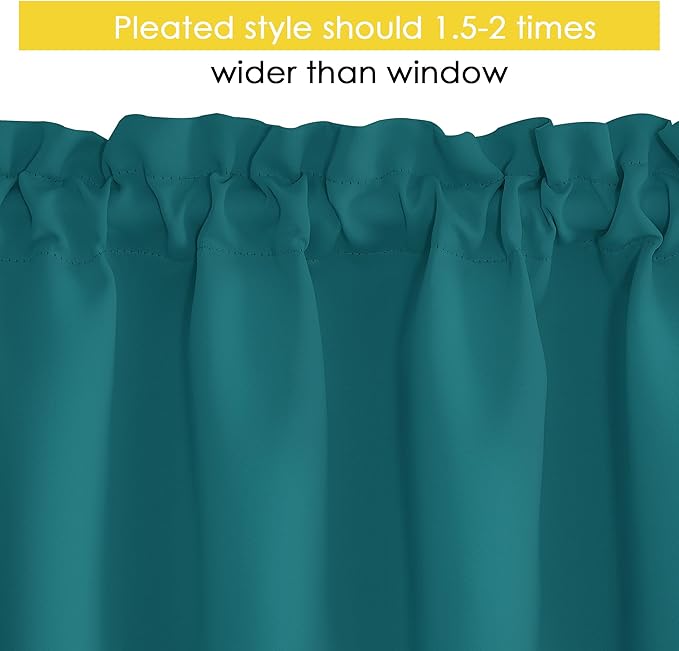 NICETOWN 4 Panels Farmhouse Kitchen Valance - Image 3
