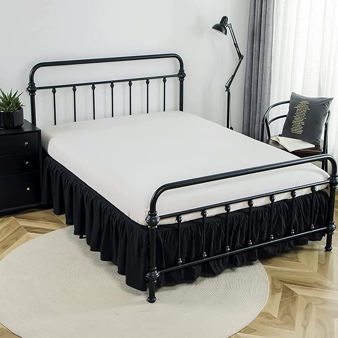 Bed Skirts Queen Size Ruffled Bed Skirt - Image 7