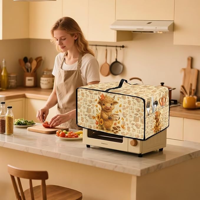 Toaster Oven Dust Cover Dustproof Convection Microwave Ovens Cover - Image 3