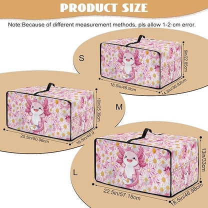 Cute Axolotl Daisy Print Microwave Oven Cover Dust-Proof Microwave Oven Cloth - Image 7