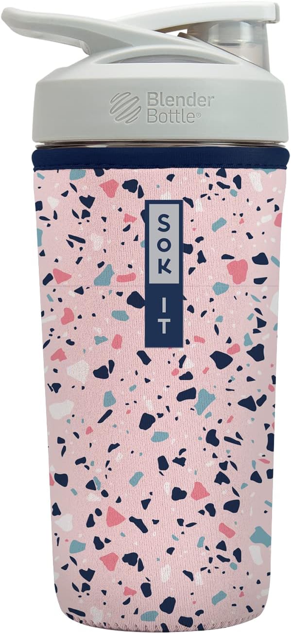 Sok It BotlSok Protein Blender Shaker Bottle Sleeve Insulated Neoprene Cover by SokIt