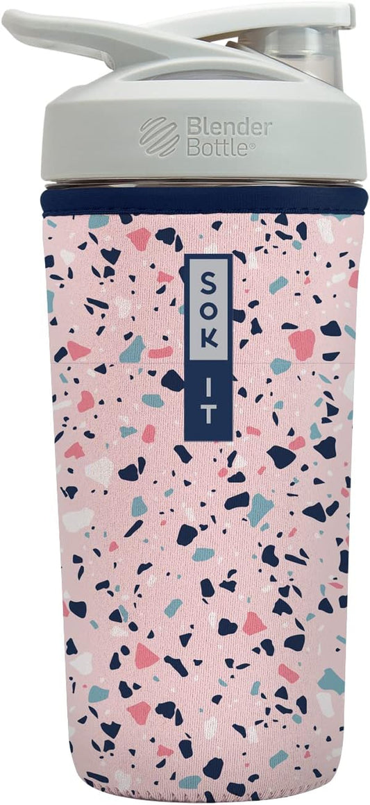 Sok It BotlSok Protein Blender Shaker Bottle Sleeve Insulated Neoprene Cover by SokIt