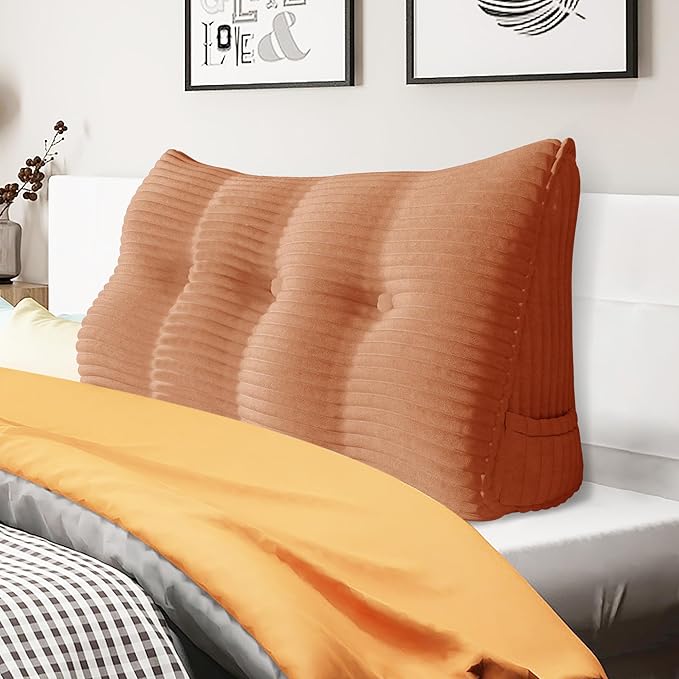 Wedge Headboard Pillow Dorm Room Reading Pillow Back Support - Image 3
