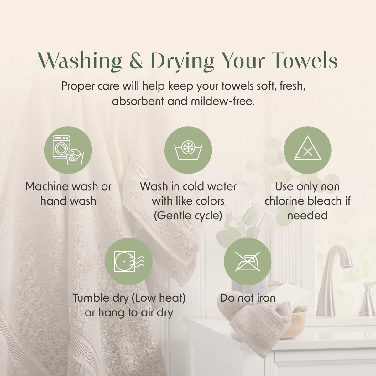 springtree home luxury bamboo rayon plush bath towel, front angle view