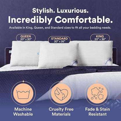 Continental Bedding | Serenity Goose Down Pillow | 700 Fill Power Hungarian - Image 3