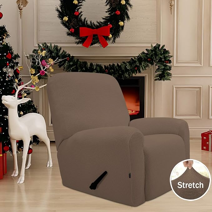 Easy-Going Recliner Stretch Sofa Slipcover Sofa Cover 4-Pieces Furniture - Image 2