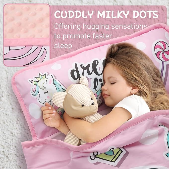 TANOSHII® Toddler Nap Mat with Pillow and Blanket, Portable Kids Sleeping Mats - Image 2