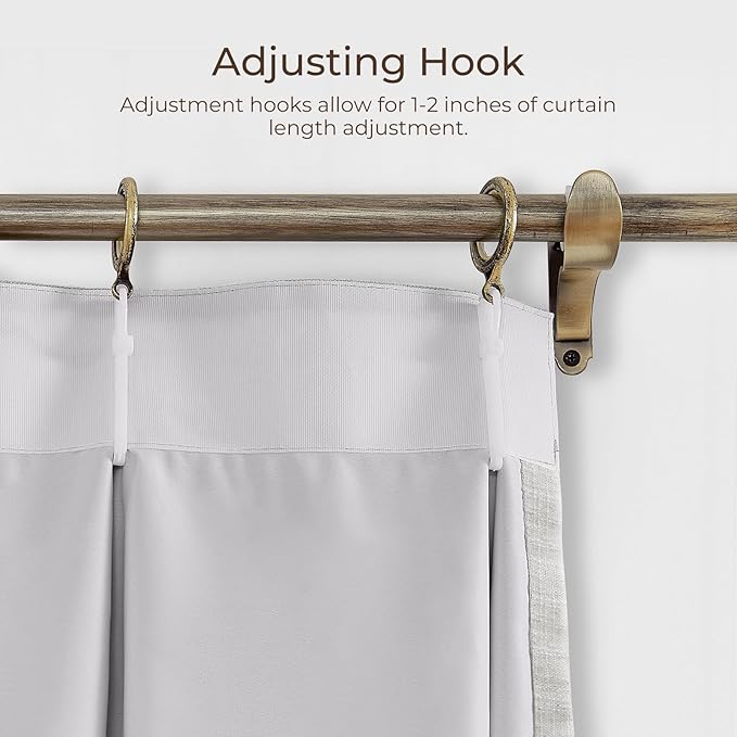 TWOPAGES 36 W x 102 L inch Pinch Pleated Curtain Blackout Linen Drapery - Image 4