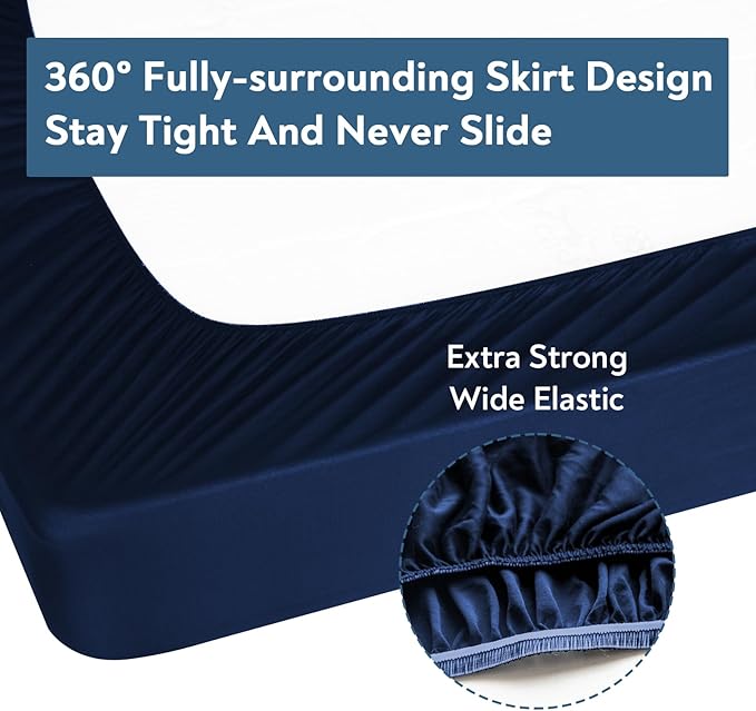 Twin Fitted Sheet Only, Super Soft & Cozy Twin Size Bed Sheets - Image 5