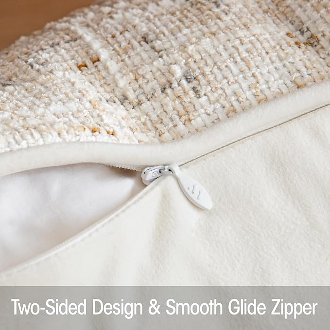 a moment Christmas Beige Reversible Pillow Covers 2 Pack - Image 4