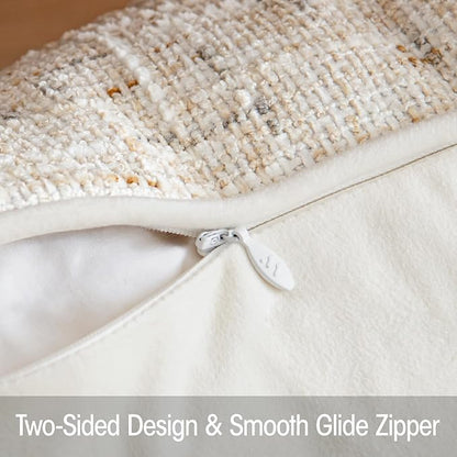 a moment Christmas Beige Reversible Pillow Covers 2 Pack - Image 4