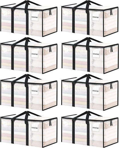 ukeetap 8 pack extra large clothes storage bins, main product view