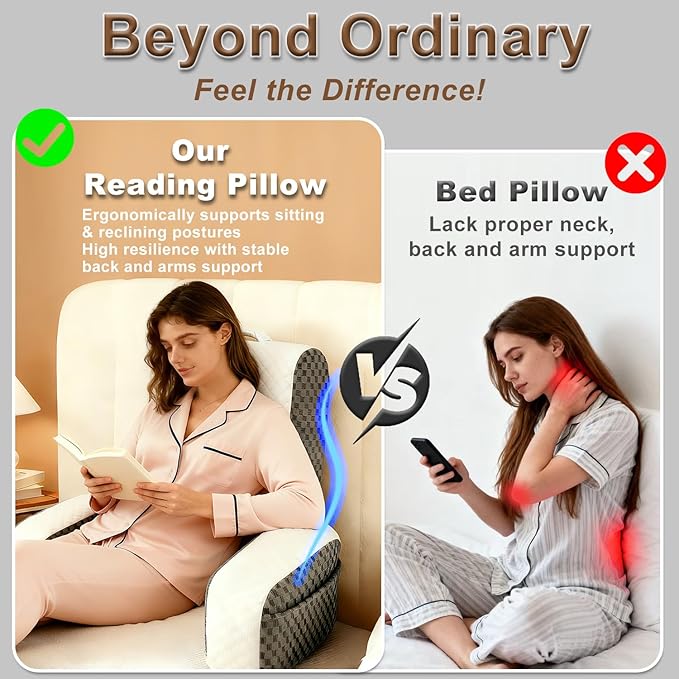Bed Reading Pillow Back Support - Image 3