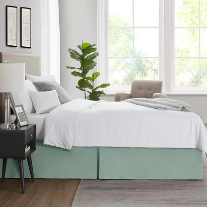 Nestl Sage Green Bed Skirt King Size - Image 7