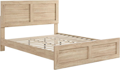 kislot wood bed frame with headboard and footboard, view 10
