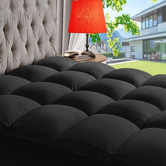 ABENE Mattress Topper for Back Pain Relief, Extra Thick Mattress Pad Pillowtop by ABENE